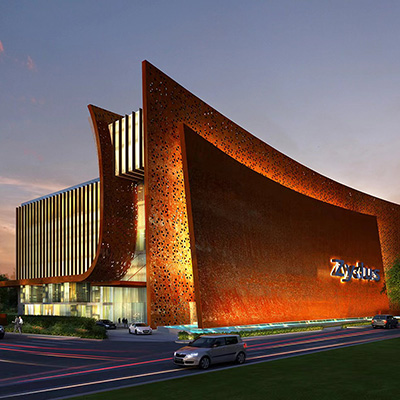 Bangunan Pejabat Zydus, Ahmedabad, India
